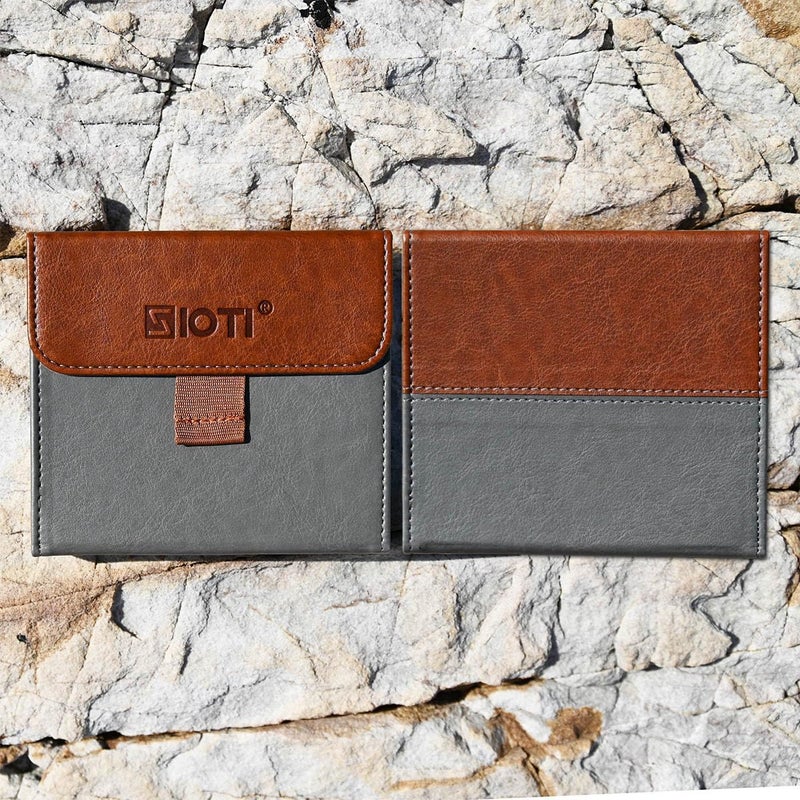 SIOTI Camera 100 * 100mm Square Filter Case 3 Pockets, Leather Filter Pouch, Compatible with 100mm*100mm Square ND/GND/Colorful Filter - Image 4